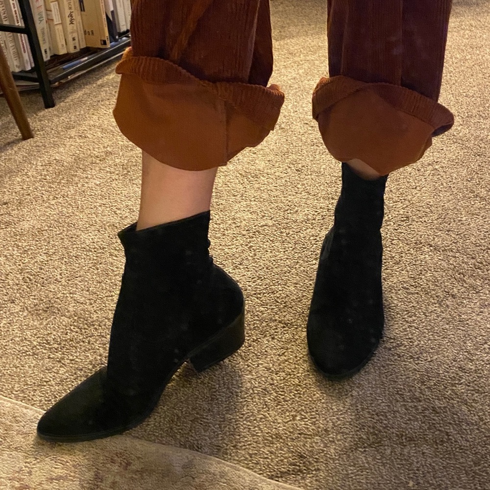 black cowboy boots